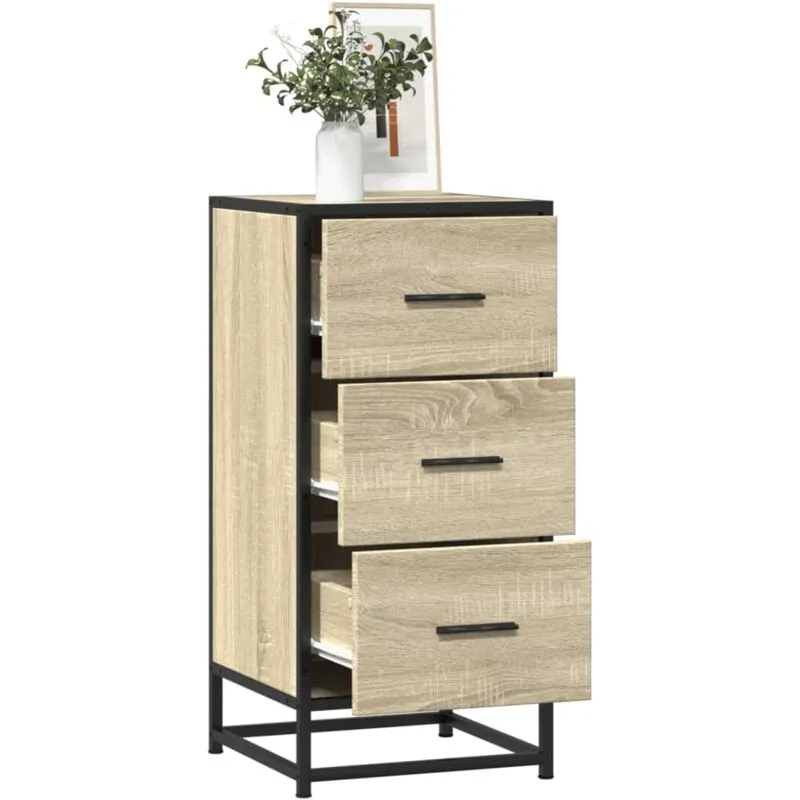 Credenza Rovere Sonoma 35,5x35x76 cm in Truciolato - Vidaxl