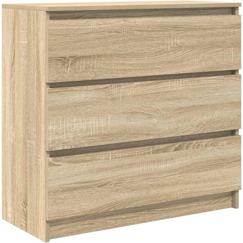 Credenza Rovere Sonoma 80x35x76 cm in Legno Multistrato Vidaxl