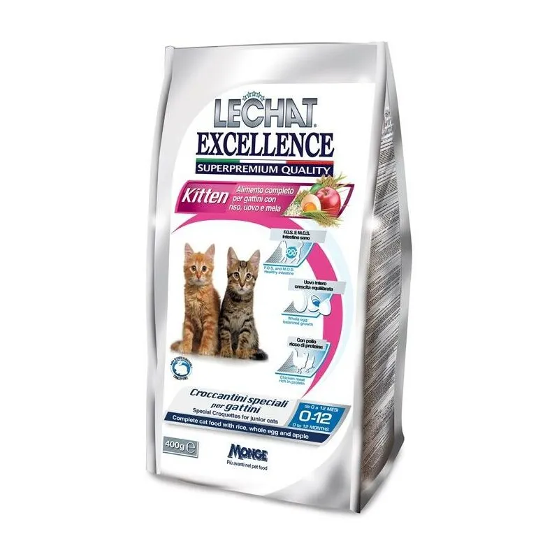 Lechat excellence superpremium croccantini 400 grammi kitten