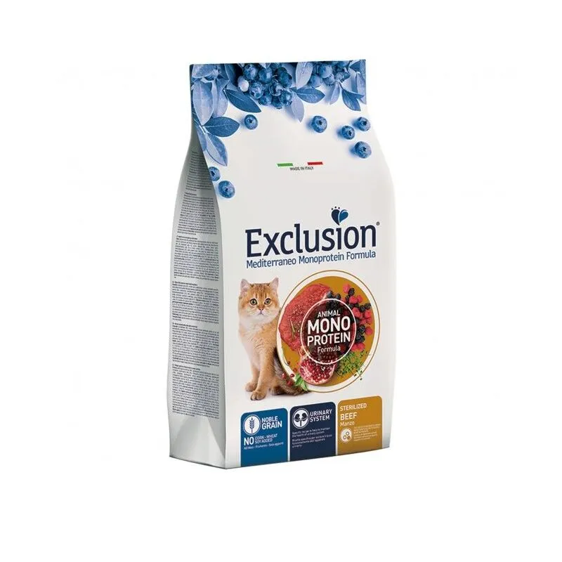 Crocchette Gatto Noblegrain - Sterilised Manzo 300g Exclusion