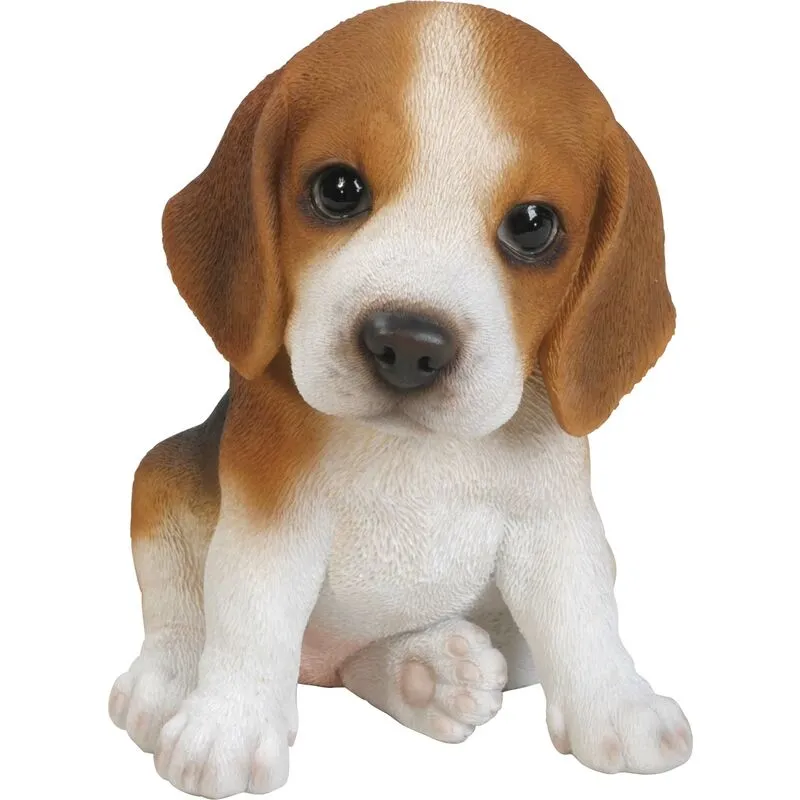 Cucciolo di beagle in resina 15 cm