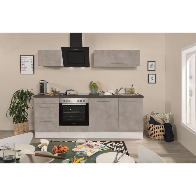 Cucina blocco cucina blocco cucina in cemento Amanda 220 cm Respecta Premium