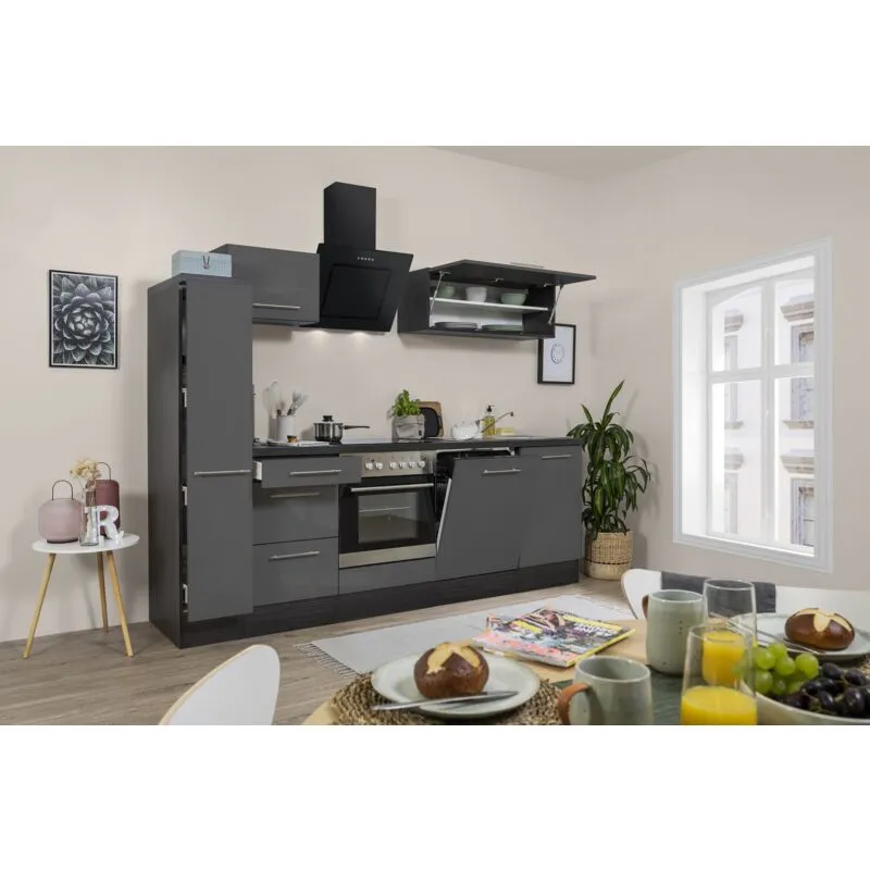 Cucina Blocco Cucina Blocco Cucina Rovere Grigio Amanda 250 cm Respecta Premium