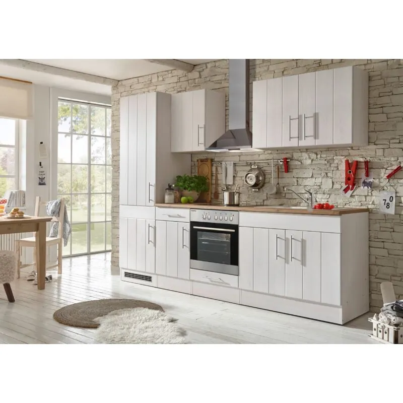 Cucina blocco cucina blocco cucina rustico larice bianco Anton 270 cm Respecta