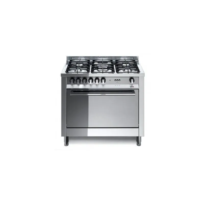 MG96GV/C Cucina Gas 5 Fornelli con Forno a Gas da 90 cm Acciaio inossidabile - 