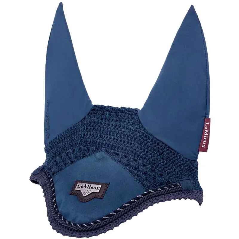 Lemieux - Cuffia antimosche Blu Atlantic a uncinetto modello Loire: Full