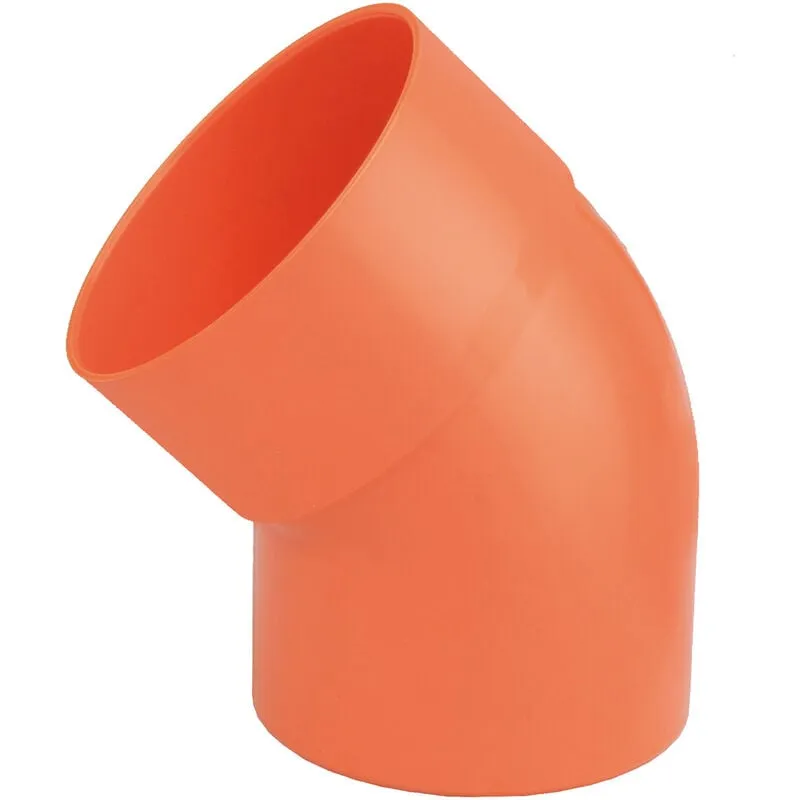  - curva pvc 45° dm 63 mf arancio