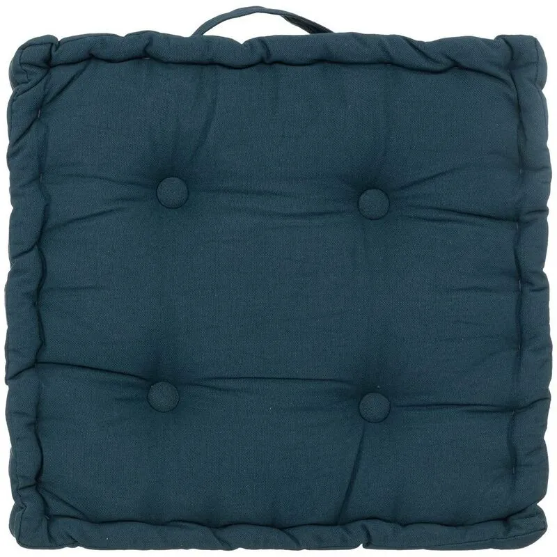 Atmosphera - Cuscino in cotone anjali 40x40cm blu egeo créateur d'intérieur - Blu uovo