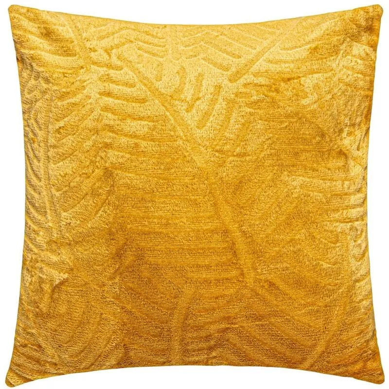 Cuscino foglie giallo senape 40x40cm - Atmosphera créateur d'intérieur