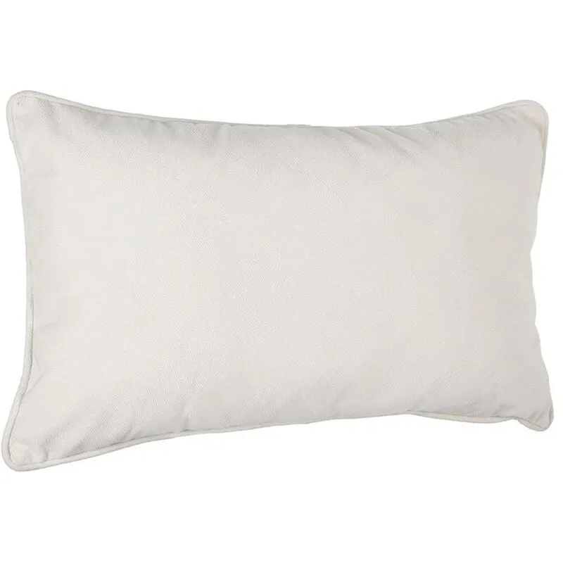 Cuscino linah in cotone bianco avorio 30x50cm - cuscino, avorio, poliestere, dimensioni 30x50 cm - Atmosphera créateur d'intérieur