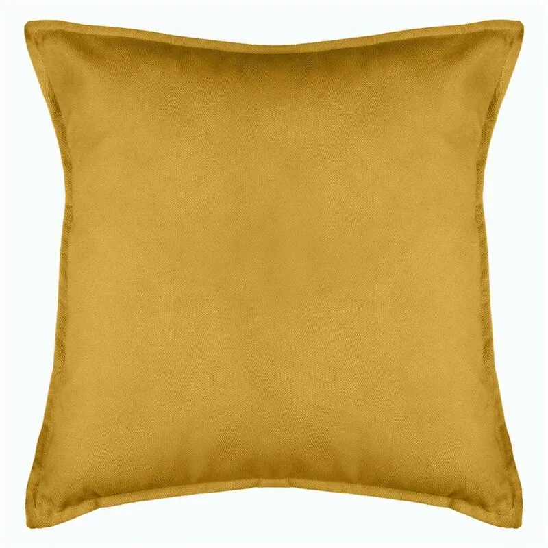 Atmosphera - Cuscino linah in cotone giallo 45x45cm - cuscino, ocra, poliestere, dimensioni 45x45 cm créateur d'intérieur - Ocra