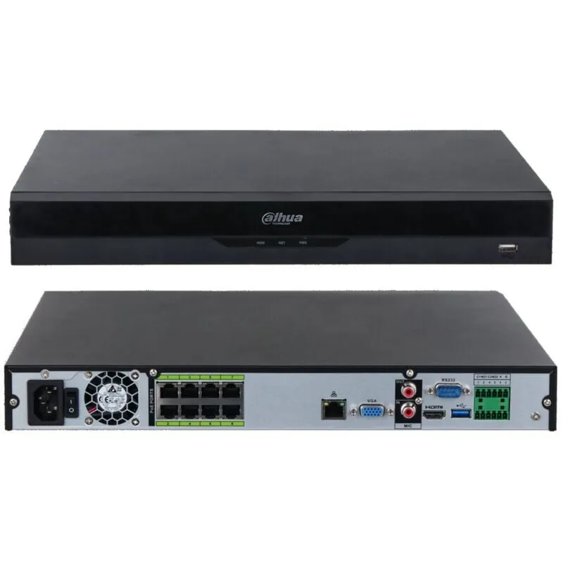 Dahua - Nvr 8Ch 1U 8PoE WizSense Pro NVR5208-8P-EI