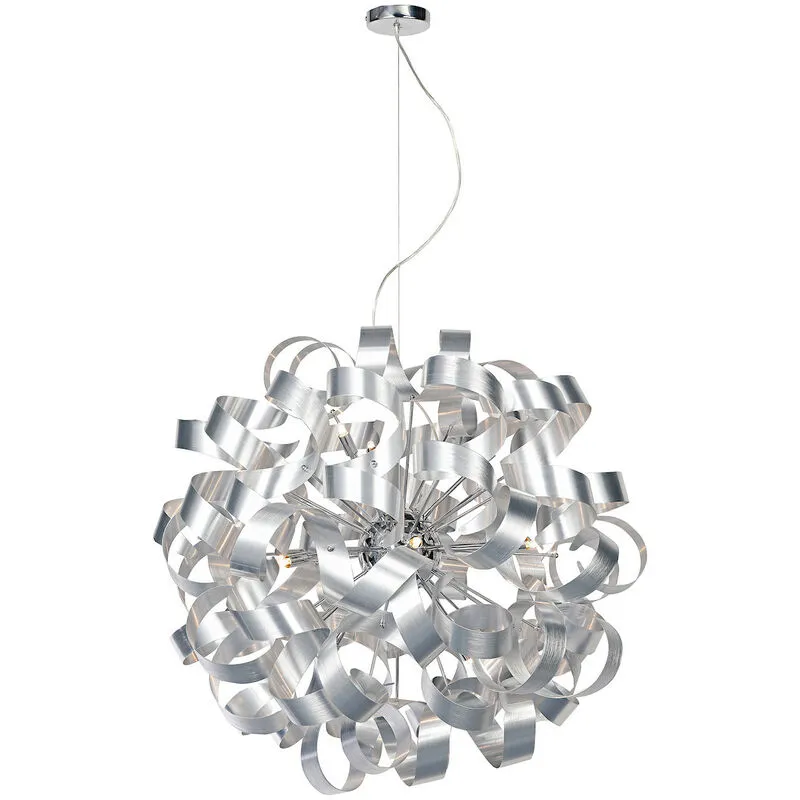 Dar Lighting - dar rawley - Lampada a sospensione a nastro sferico, 12x G9