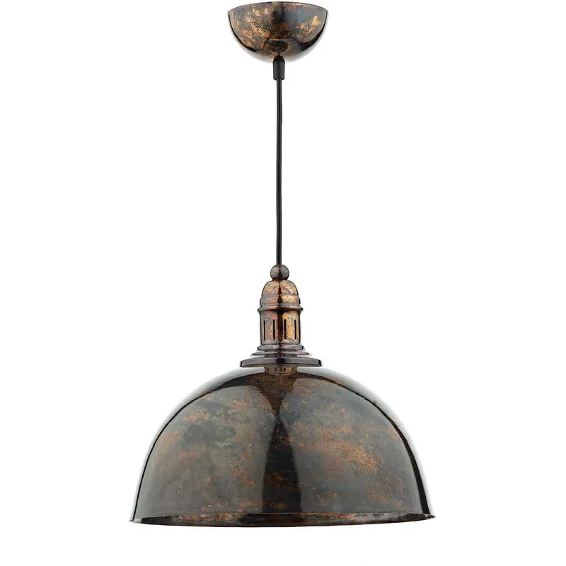 Dar yoko - Lampada a sospensione a cupola Bronzo screziato, 1x E27