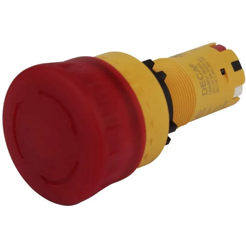 Deca - CP2E-LVE01Q4R Sblocco di emergenza, Pulsante di arresto 24 v dc/ac 8 a IP66 1 pz.