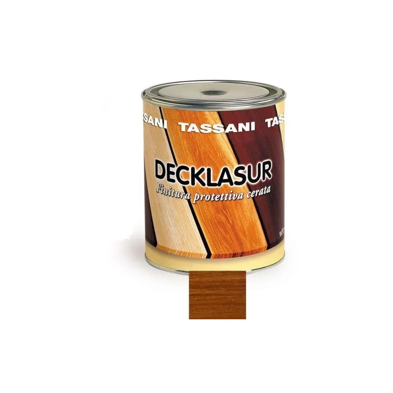 Tassani - decklasur finitura protettiva per legno cerata LT.2,5 Noce Chiaro