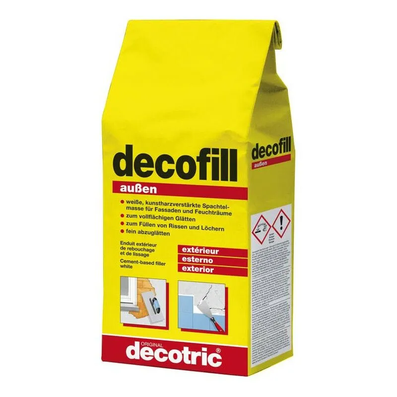 Decofill Lisciatura Stucco e Gesso 1Kg Decotric Esterno