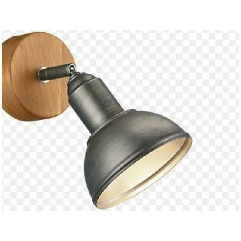  - lighting italia delhi faretto spot vintage attacco piccolo e14 in metallo colore nickel antik 803400167