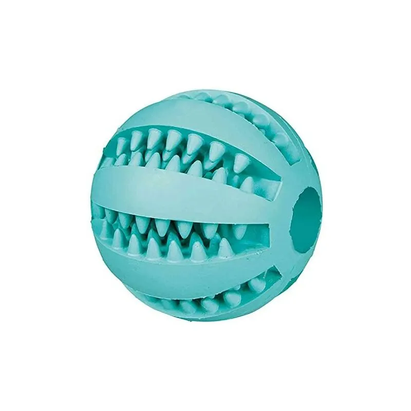 Trixie - Denta Fun Baseball, menta, gomma, ø6cm