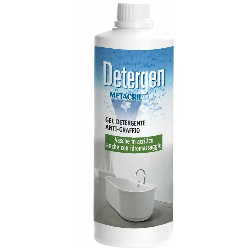 Metacril Tecno Line - Detergen detergente antigraffio per vasche e superfici acriliche 01000501 0,5 litri