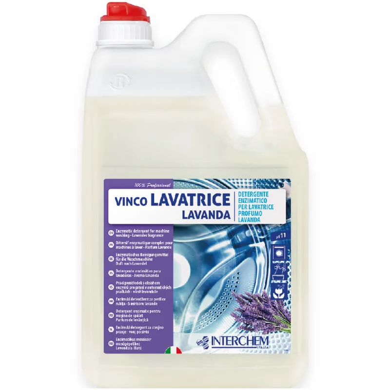 Detergente enzimatico per lavatrice Vinco lavanda 5 litri