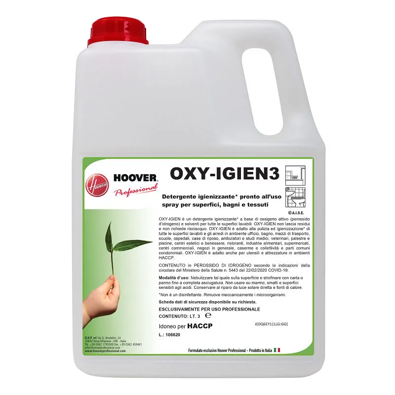 Detergente igienizzante per superfici e tessuti Oxy Igien 3 litri