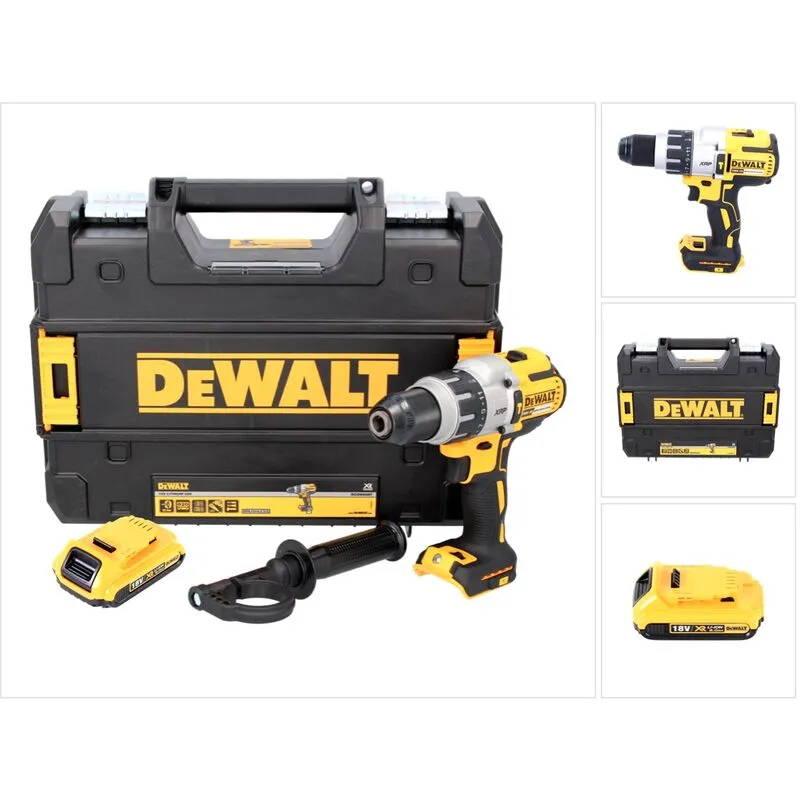 DeWalt DCD 996 18 V Trapano avvitatore a percussione a batteria in valigetta TSTAK + 1x Batteria 2,0 Ah - senza caricatore