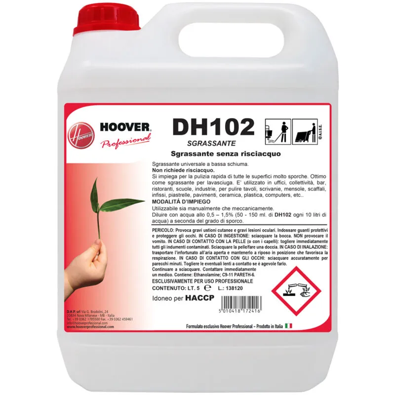 DH102 Sgrassante polivalente senza risciacquo