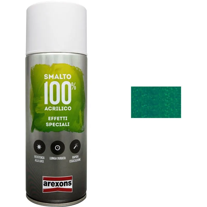 Smalto Spray effetto Diamantato 100% Acrilico Vernice Pittura Arexons - Colore: Verde