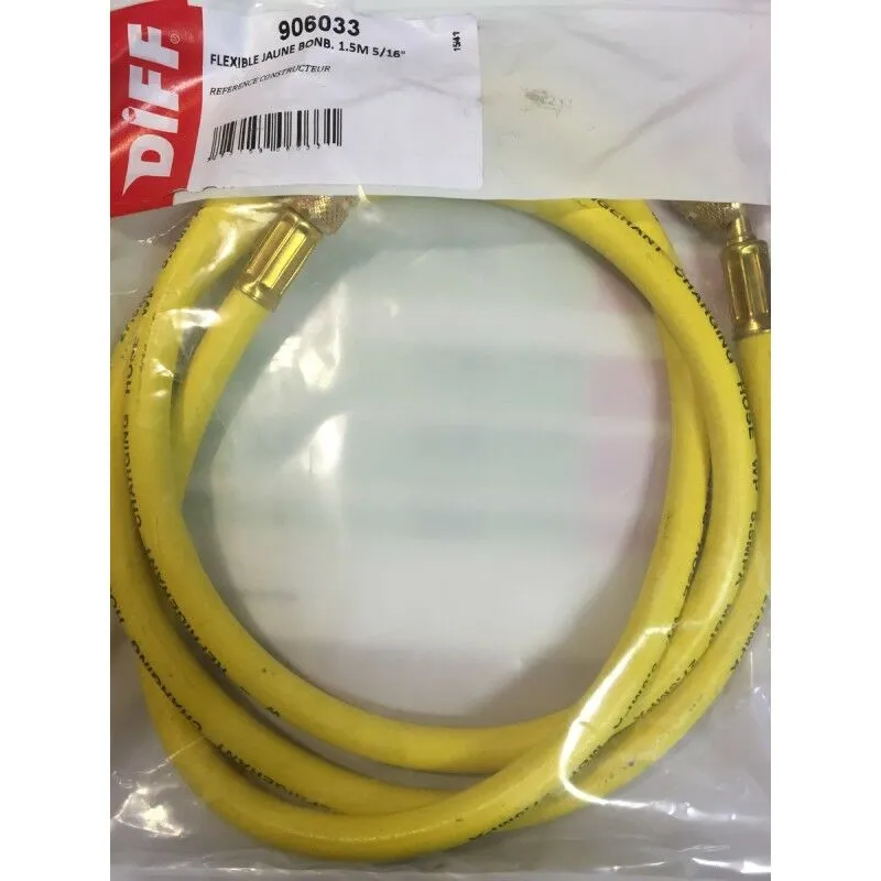 906033 - Flexible jaune bp 1.5m 5/16 - Diff