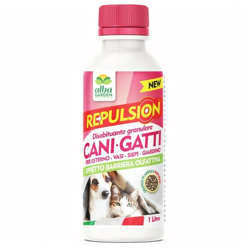 Disabituante Repellente per Cani e Gatti Granulare Contro le Cattive Abitudini di Animali Domestici x 1 Lt