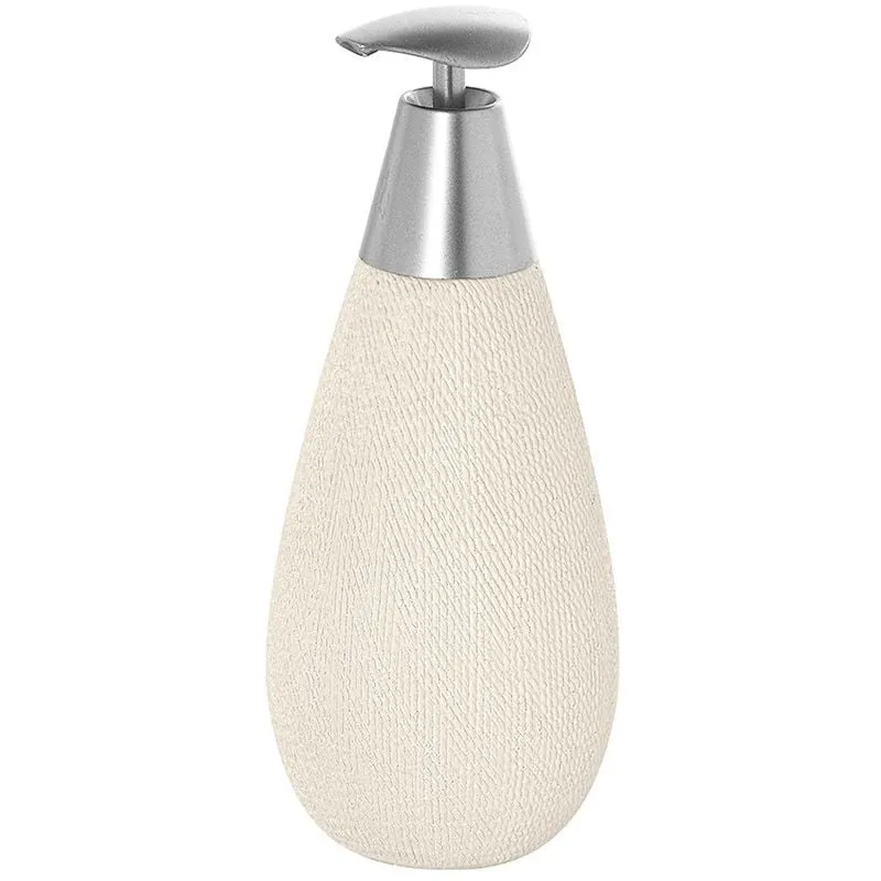 Feridras - Dispenser Sapone Liquido in Ceramica Bianco Gusto Etnico