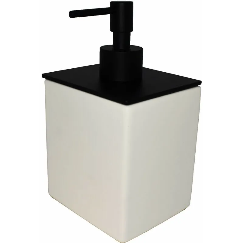 Dispenser per sapone liquido da appoggio Pollini Acqua Design Ebox EB1424A9 Nero opaco