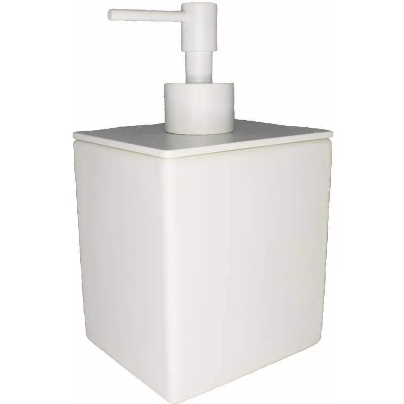 Dispenser per sapone liquido da appoggio Pollini Acqua Design Ebox EB1424A9 Bianco opaco