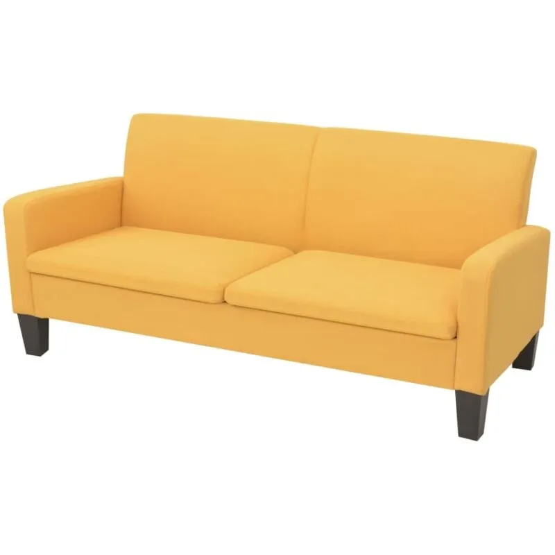 Vidaxl - Divano a 3 Posti 180x65x76 cm Giallo