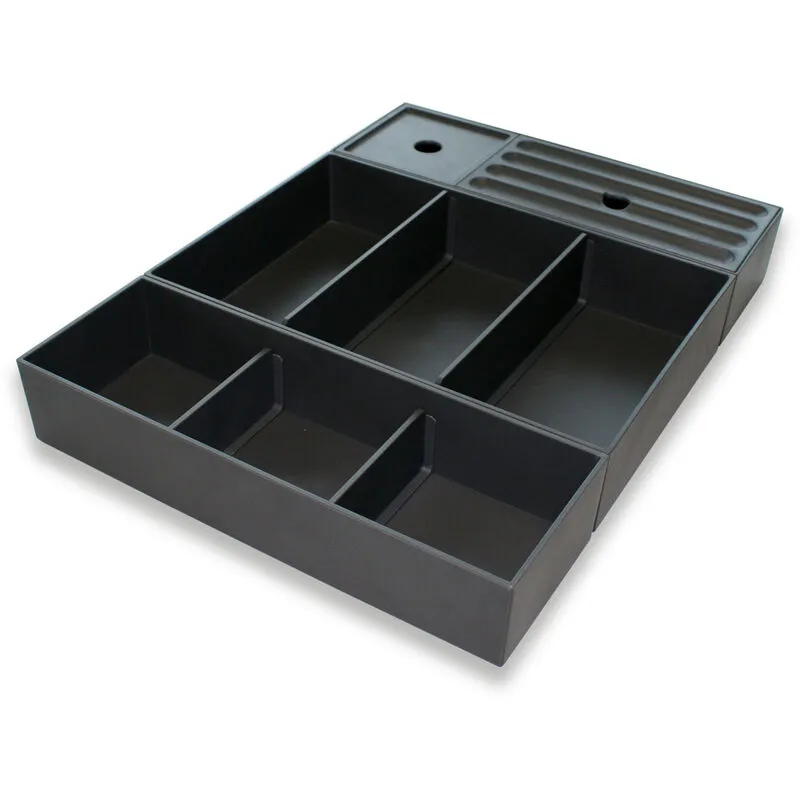 Divisore cassetto per mobile da bagno combi - kit da 3 pezzi estensibile 3x C1, Senza, 3x C3