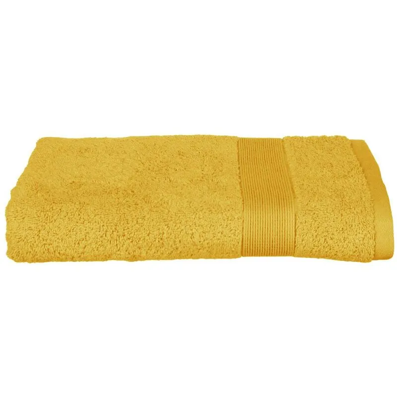 Atmosphera - Lenzuolo doccia essentiel in cotone giallo 70x130cm - 70 x 130 créateur d'intérieur - Ocra