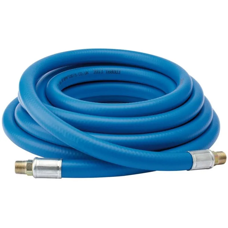 38335 - Tubo flessibile in pvc Air Line da 1/4' bsp, foro 10 mm, lunghezza 5 m, colore: blu - 