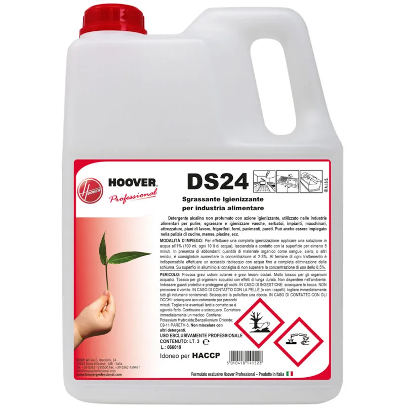 DS24 Sgrassante sanitizzante per industria alimentare