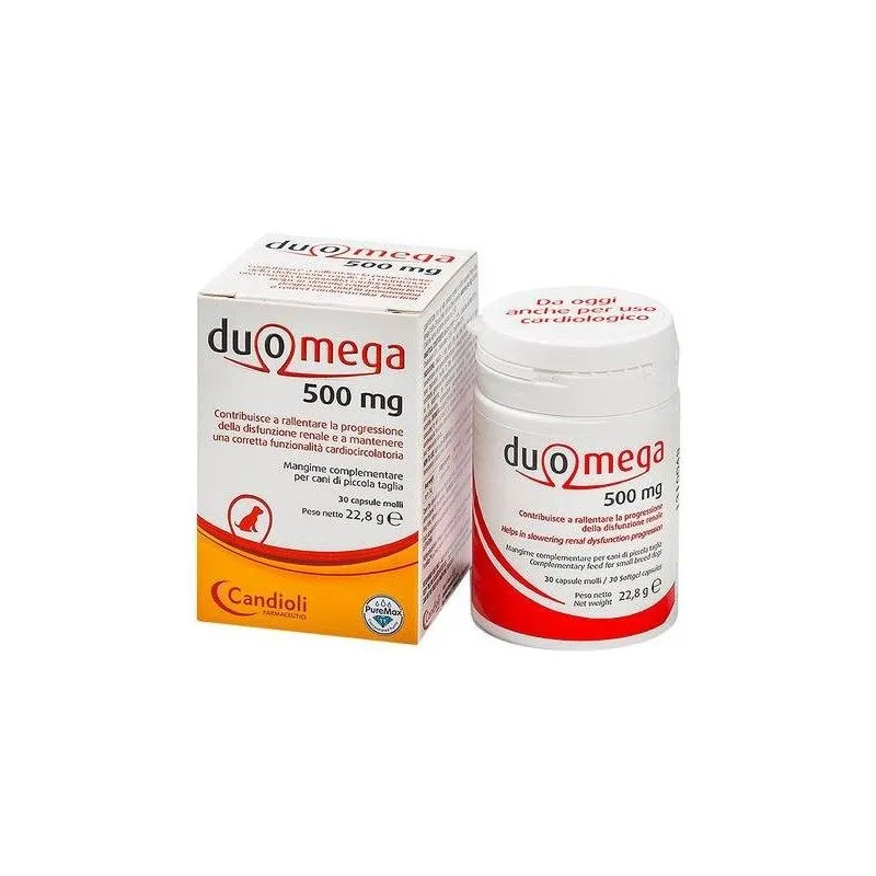Duomega 500 mg 30 Capsule per Cani Piccoli da 23 gr - Candioli