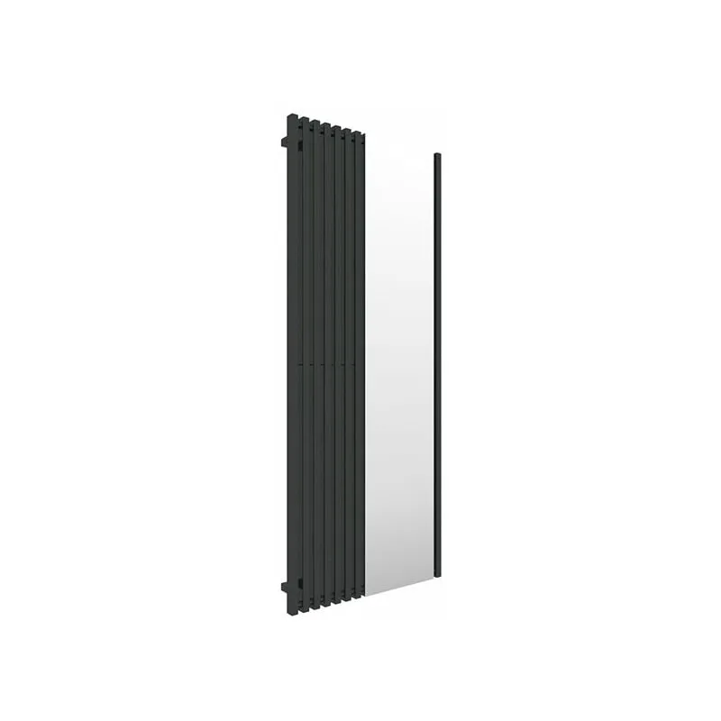 Matisère - Scaldasalviette elettrico nero 1900mm di altezza e 780mm di larghezza - 1000 Watt - TRI1900/780ME1N