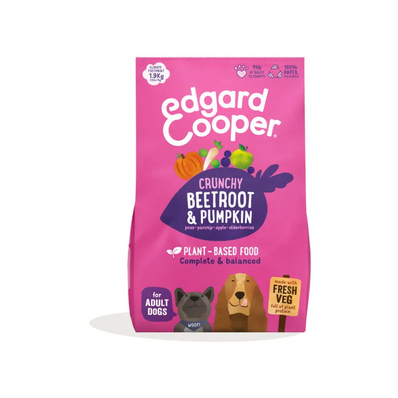 Edgard&Cooper Grain Free Vegetal per Cani Adult con Barbabietola e Zucca da 2,5 Kg