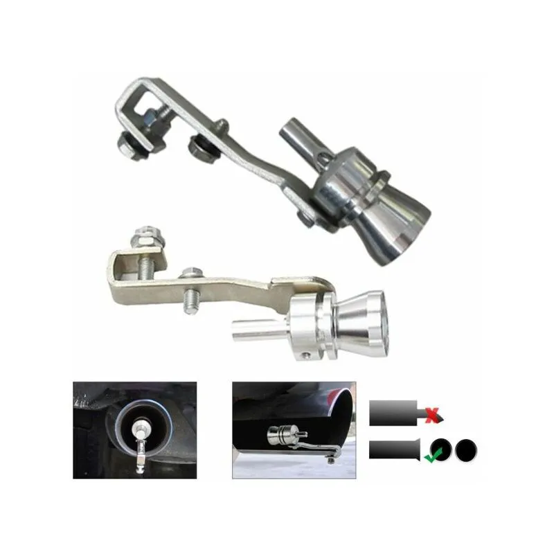 Topolenashop - effetto turbo fischio per marmitta auto tuning terminale turbina misura m 2000CC