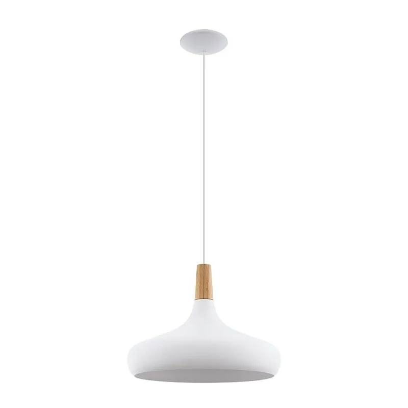 Lampadario Contemporaneo Sabinar 1 Grande Luce Acciaio Bianco