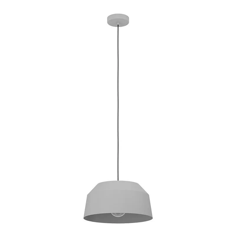 Eglo - Lampadario Contemporaneo Contrisa 1 Luce Metallo Grigio - Grigio