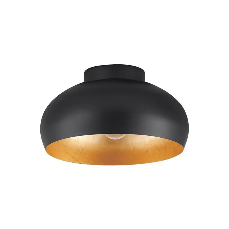 Eglo - Plafoniera mogano2 e27 1x40w nero oro-900554