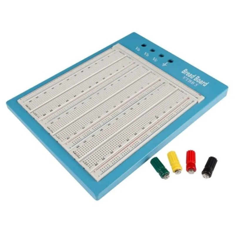 Velleman Breadboard di alta qualità, senza saldatura, 2420 contatti, compatibile con Arduino, abs, grigio