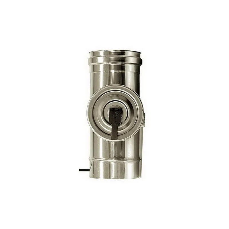 Elemento ispezione canna fumaria dn 230 tubo acciaio inox 316