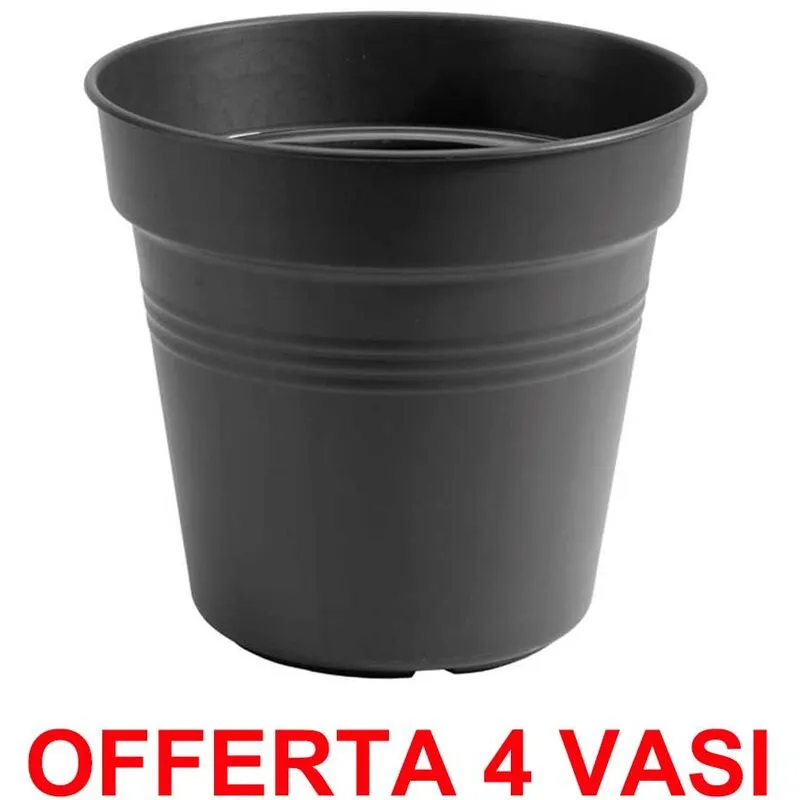  Offerta 4 Vaso Green Basics Growpot 27cm Living Black