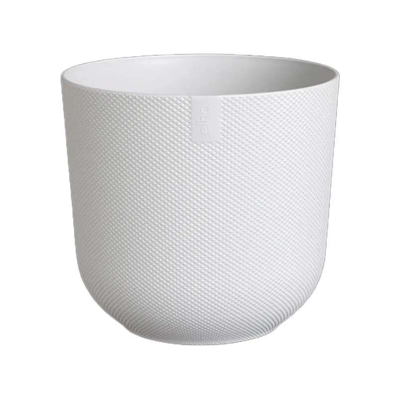 Vaso jazz round bianco Ø19XH18CM, vasi interno esterno - 